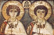 unknow artist Saint Sergius and Saint Bacchus oil painting on canvas